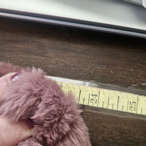 Womens XSmall Faux Fur Fluffy Open Front Draped Coat Teddy Luxury Chic Glam Soft - Picture 10 of 12